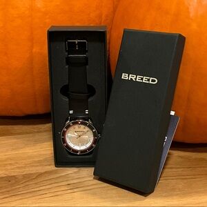 Breed Black and Silver Timepiece
